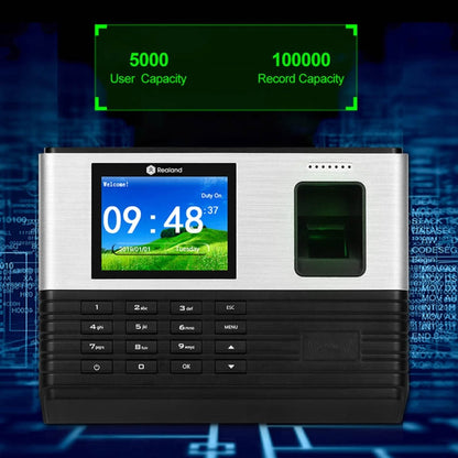 Realand AL355+ Fingerprint Time Attendance with 2.8 inch Color Screen & ID Card Function & WiFi & Access Control Function - Attendance System by Realand | Online Shopping UK | buy2fix