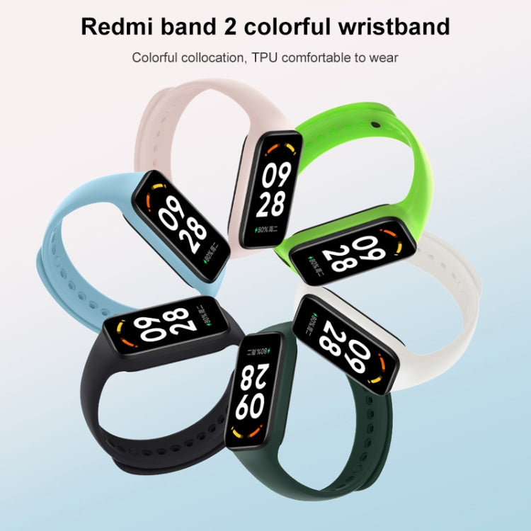 Original For Xiaomi Redmi Band 2 TPU Fluorescent Watch Band (Green) - Watch Bands by Xiaomi | Online Shopping UK | buy2fix