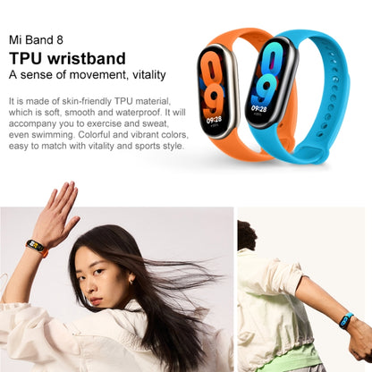 Original For Xiaomi Mi Band 8 TPU Watch Band(Blue) - Watch Bands by Xiaomi | Online Shopping UK | buy2fix