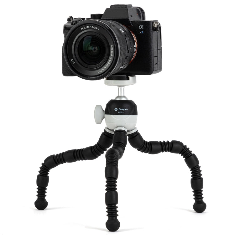 Fotopro UFO 3 Flexible Tripod Mount for SLR Cameras, GoPro, Phones (Black) - Portable Mini Tripod by Fotopro | Online Shopping UK | buy2fix