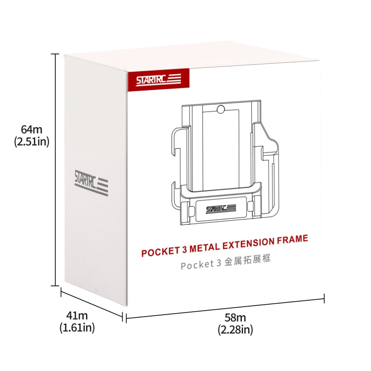 For DJI OSMO Pocket 3 STARTRC Metal Protection Frame Cage Expansion Adapter Bracket (Black) - Mount & Holder by STARTRC | Online Shopping UK | buy2fix
