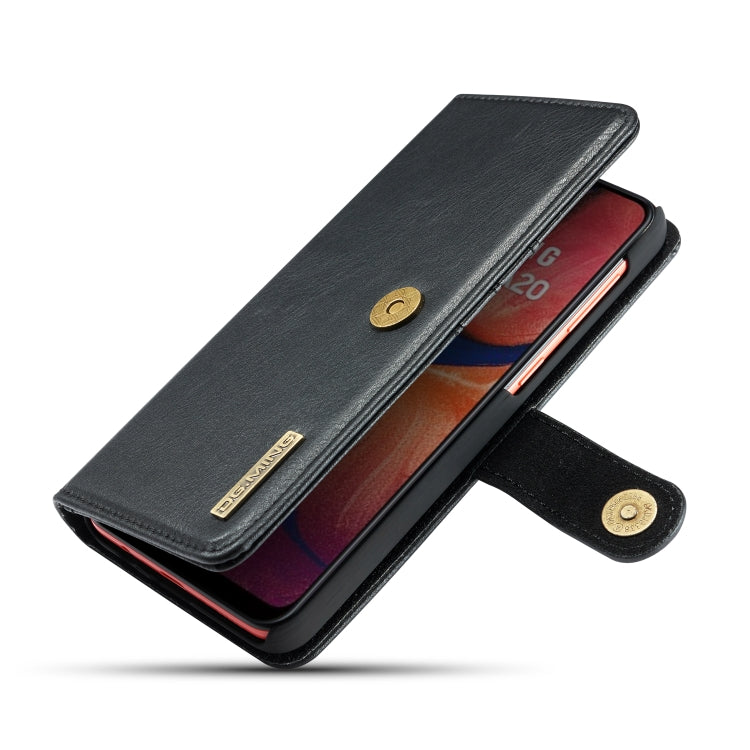 For Galaxy A20 & A30 & M10s DG.MING Crazy Horse Texture Flip Detachable Magnetic Leather Case with Holder & Card Slots & Wallet(Black) - Galaxy Phone Cases by DG.MING | Online Shopping UK | buy2fix