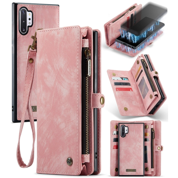 For Samsung Galaxy Note10+ CaseMe-008 Detachable Multifunctional Flip Leather Phone Case(Pink) - Galaxy Phone Cases by CaseMe | Online Shopping UK | buy2fix