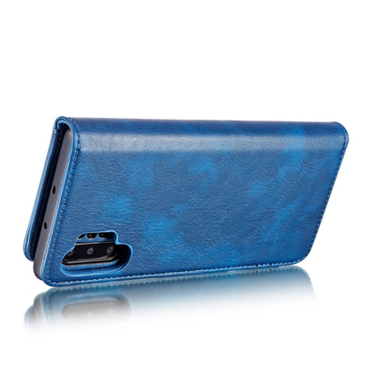 DG.MING Crazy Horse Texture Flip Detachable Magnetic Leather Case with Holder & Card Slots & Wallet for Samsung Galaxy Note 10+(Blue) - Galaxy Phone Cases by DG.MING | Online Shopping UK | buy2fix