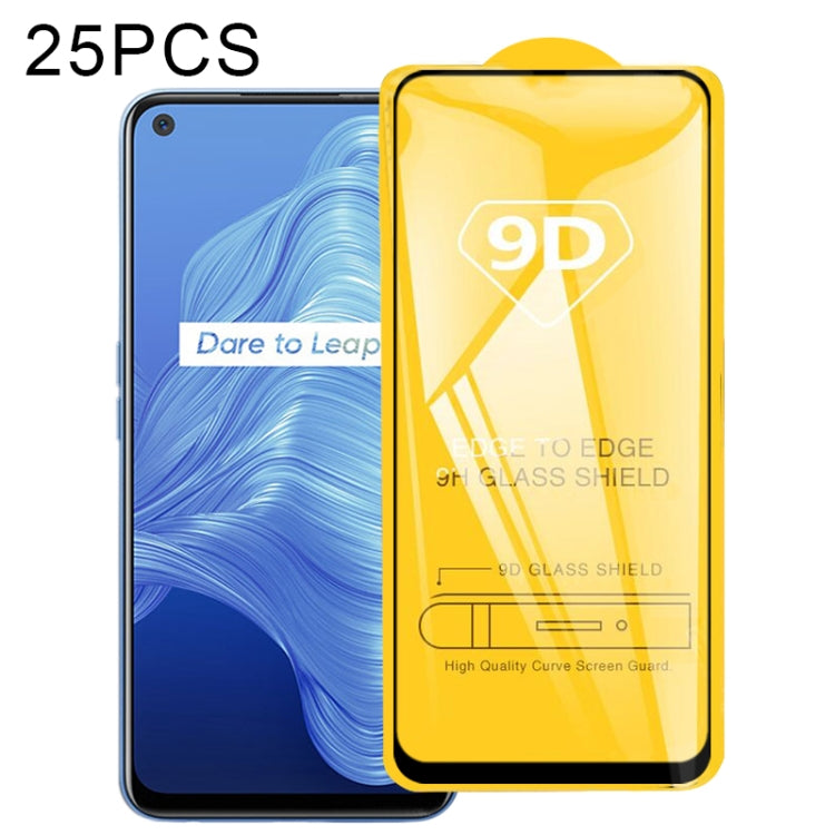 For OPPO Realme V5 5G 25 PCS 9D Full Glue Full Screen Tempered Glass Film - Realme Tempered Glass by imak | Online Shopping UK | buy2fix