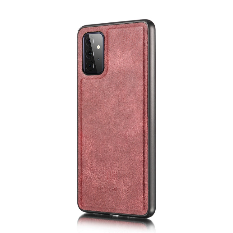 For Samsung Galaxy A72 5G / 4G DG.MING Crazy Horse Texture Flip Detachable Magnetic Leather Case with Holder & Card Slots & Wallet(Red) - Galaxy Phone Cases by DG.MING | Online Shopping UK | buy2fix