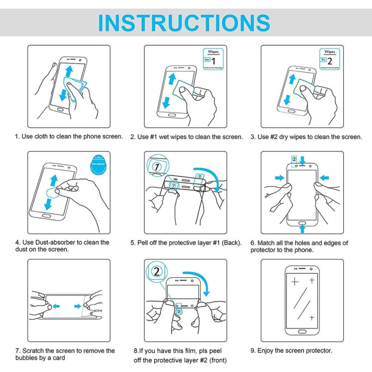 For Doogee S58 Pro 50 PCS 0.26mm 9H 2.5D Tempered Glass Film - Others by buy2fix | Online Shopping UK | buy2fix