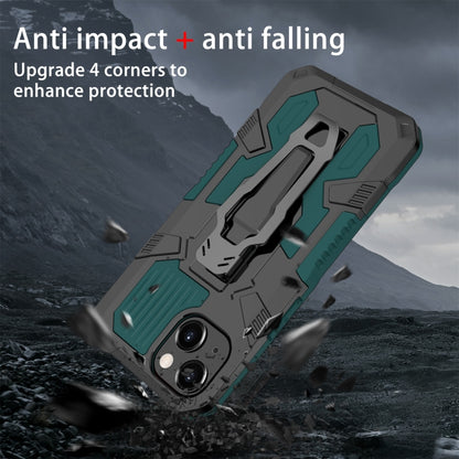 For iPhone 13 Machine Armor Warrior Shockproof PC + TPU Protective Case(Green) - iPhone 13 Cases by buy2fix | Online Shopping UK | buy2fix