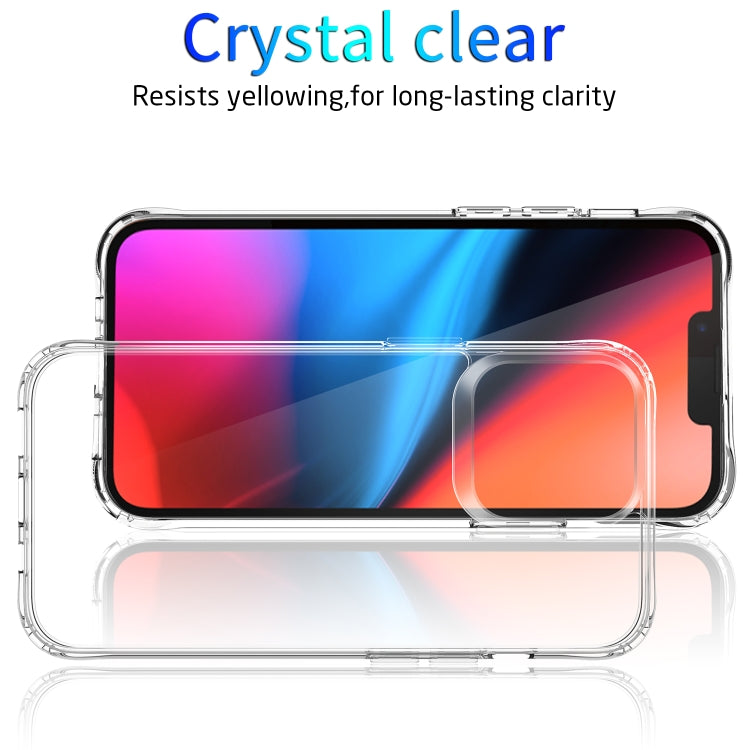 For iPhone 13 mini Clear Crystal Acrylic +TPU Four-corner Shockproof Case (Transparent) - iPhone 13 mini Cases by buy2fix | Online Shopping UK | buy2fix