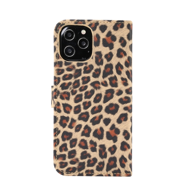 For iPhone 13 Pro Max Leopard Pattern Horizontal Flip PC + PU Leather Case with Holder & Card Slots & Wallet (Yellow) - iPhone 13 Pro Max Cases by buy2fix | Online Shopping UK | buy2fix