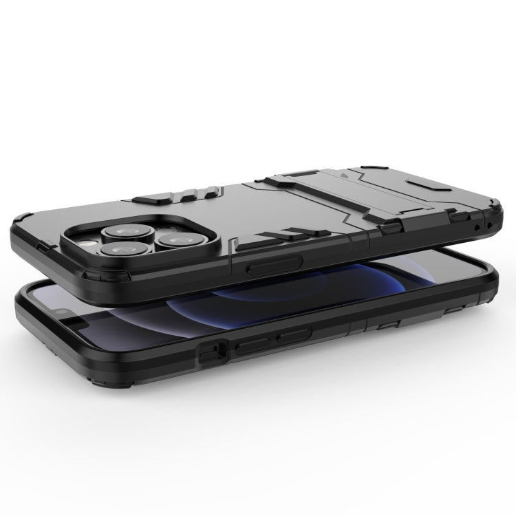 For iPhone 13 Pro PC + TPU Shockproof Protective Case with Invisible Holder (Black) - iPhone 13 Pro Cases by buy2fix | Online Shopping UK | buy2fix