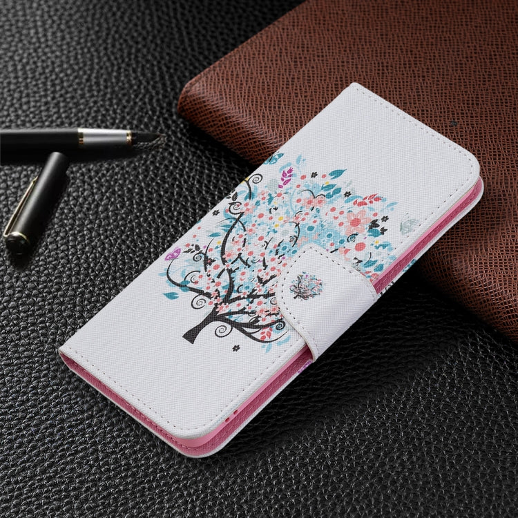 For OPPO Realme 8 / Realme 8 Pro Colored Drawing Pattern Horizontal Flip Leather Case with Holder & Card Slots & Wallet(Tree) - Realme Cases by buy2fix | Online Shopping UK | buy2fix