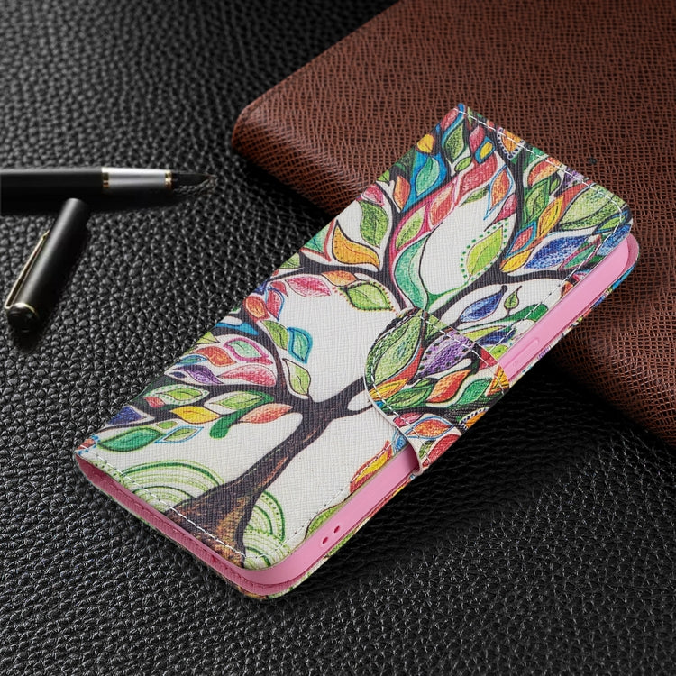 For iPhone 13 Colored Drawing Pattern Horizontal Flip Leather Case with Holder & Card Slots & Wallet(Tree of Life) - iPhone 13 Cases by buy2fix | Online Shopping UK | buy2fix