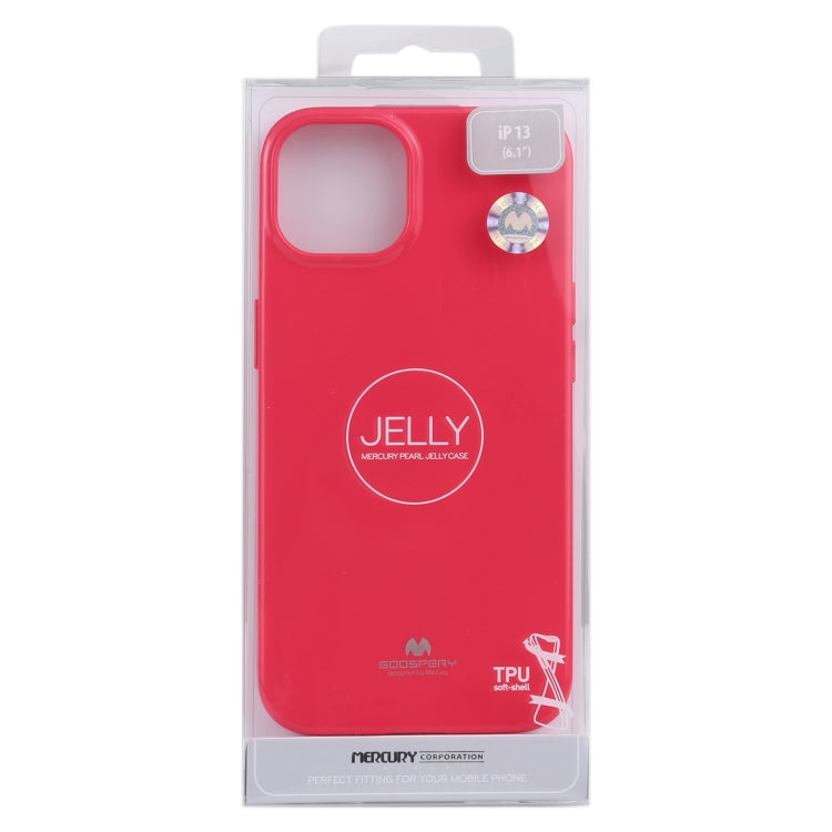 For iPhone 13 GOOSPERY JELLY Full Coverage Soft Case(Rose Red) - iPhone 13 Cases by GOOSPERY | Online Shopping UK | buy2fix