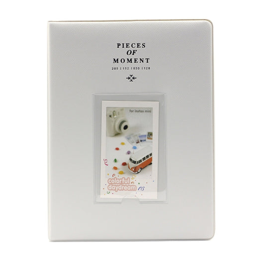 128 Pockets Photo Book Album Name Card Holder for Fujifilm Instax Mini 8 /7s /70 /25 /50s /90(Grey White) - Photo Albums & Photo Frames by buy2fix | Online Shopping UK | buy2fix