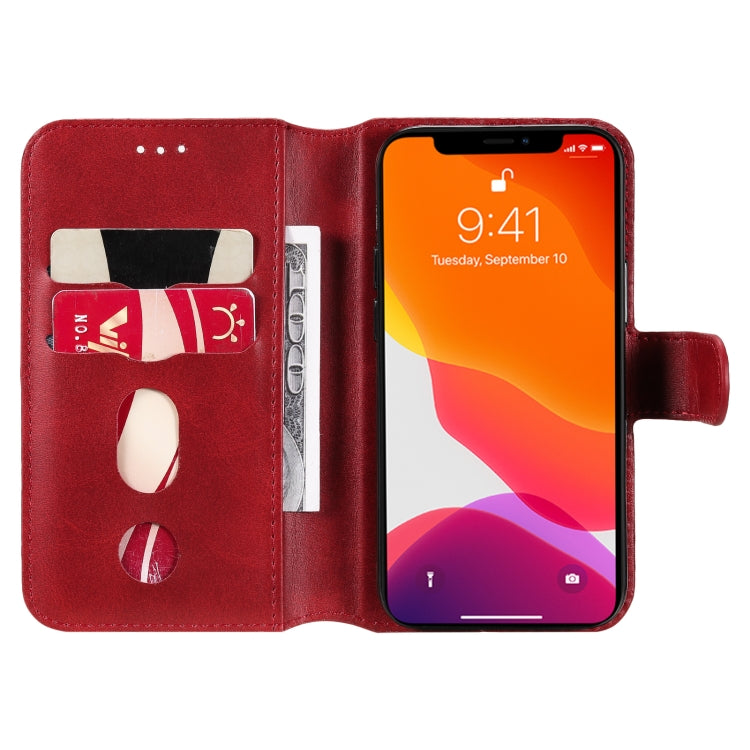 For iPhone 13 mini Classic Calf Texture PU + TPU Horizontal Flip Leather Case with Holder & Card Slots & Wallet (Red) - iPhone 13 mini Cases by buy2fix | Online Shopping UK | buy2fix