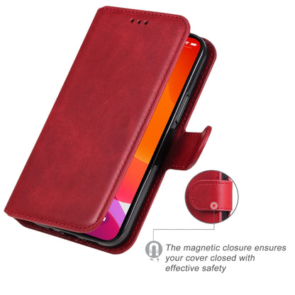 For iPhone 13 mini Classic Calf Texture PU + TPU Horizontal Flip Leather Case with Holder & Card Slots & Wallet (Red) - iPhone 13 mini Cases by buy2fix | Online Shopping UK | buy2fix