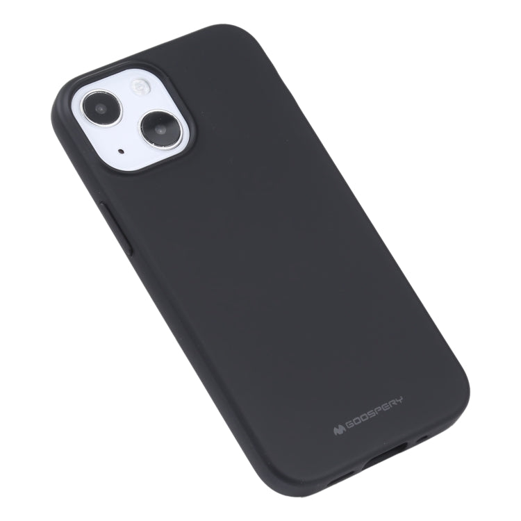 For iPhone 13 mini GOOSPERY SOFT FEELING Liquid TPU Shockproof Soft Case  (Black) - iPhone 13 mini Cases by GOOSPERY | Online Shopping UK | buy2fix