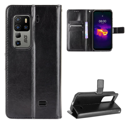 For Ulefone Armor 11 5G/11T 5G Crazy Horse Texture Horizontal Flip Leather Case with Holder & Card Slots & Lanyard(Black) - More Brand by buy2fix | Online Shopping UK | buy2fix