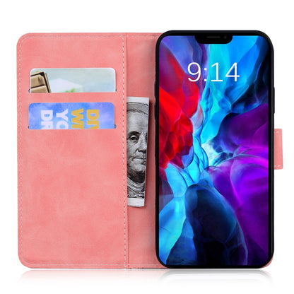 For iPhone 13 Tiger Embossing Pattern Horizontal Flip Leather Case with Holder & Card Slots & Wallet(Pink) - iPhone 13 Cases by buy2fix | Online Shopping UK | buy2fix