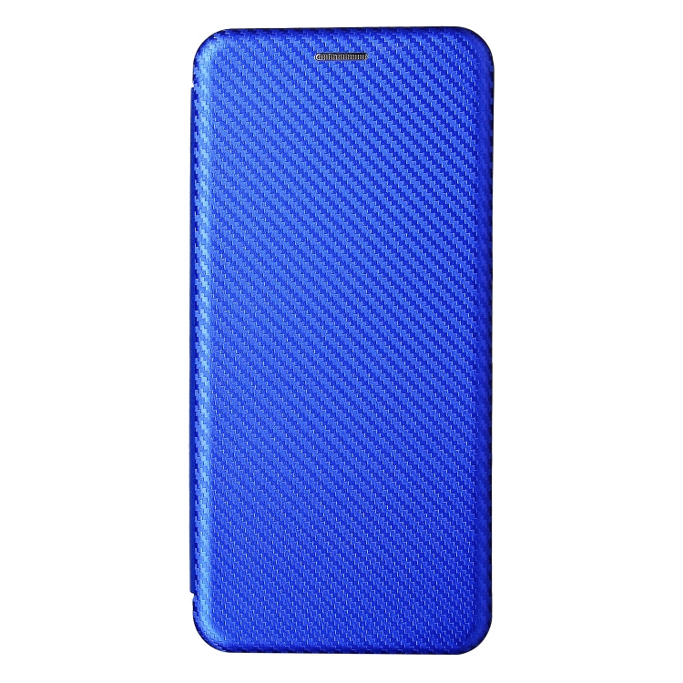 For UMIDIGI Power 5 Carbon Fiber Texture Horizontal Flip TPU + PC + PU Leather Case with Card Slot(Blue) - More Brand by buy2fix | Online Shopping UK | buy2fix