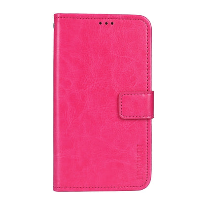 For Motorola Edge 20 Lite idewei Crazy Horse Texture Horizontal Flip Leather Case with Holder & Card Slots & Wallet(Rose Red) - Motorola Cases by idewei | Online Shopping UK | buy2fix