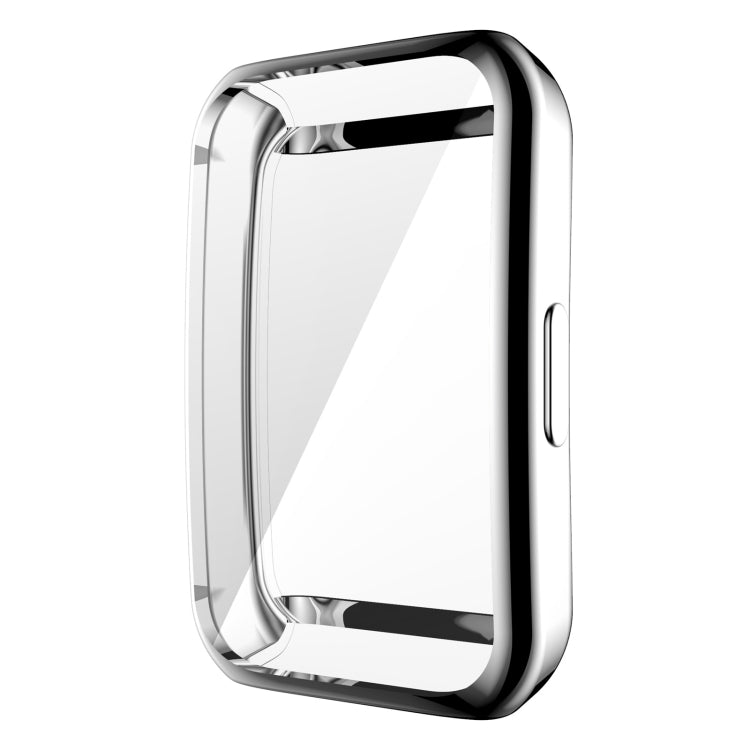 For Huawei Band 6 / 6 Pro / Honor Band 6 Full Coverage TPU Electroplating Protective Case Cover(Silver) - Watch Cases by buy2fix | Online Shopping UK | buy2fix