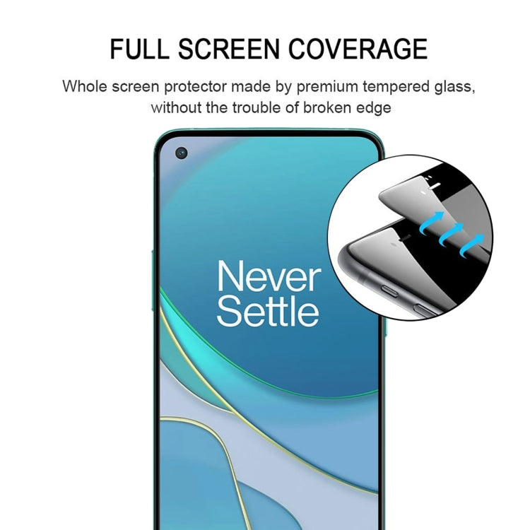 For OnePlus 8T / 8T+ 5G Full Glue Full Cover Screen Protector Tempered Glass Film - Motorola Tempered Glass by buy2fix | Online Shopping UK | buy2fix