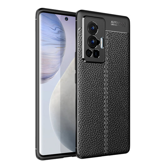 For vivo X70 Pro Litchi Texture TPU Shockproof Case(Black) - vivo Cases by buy2fix | Online Shopping UK | buy2fix