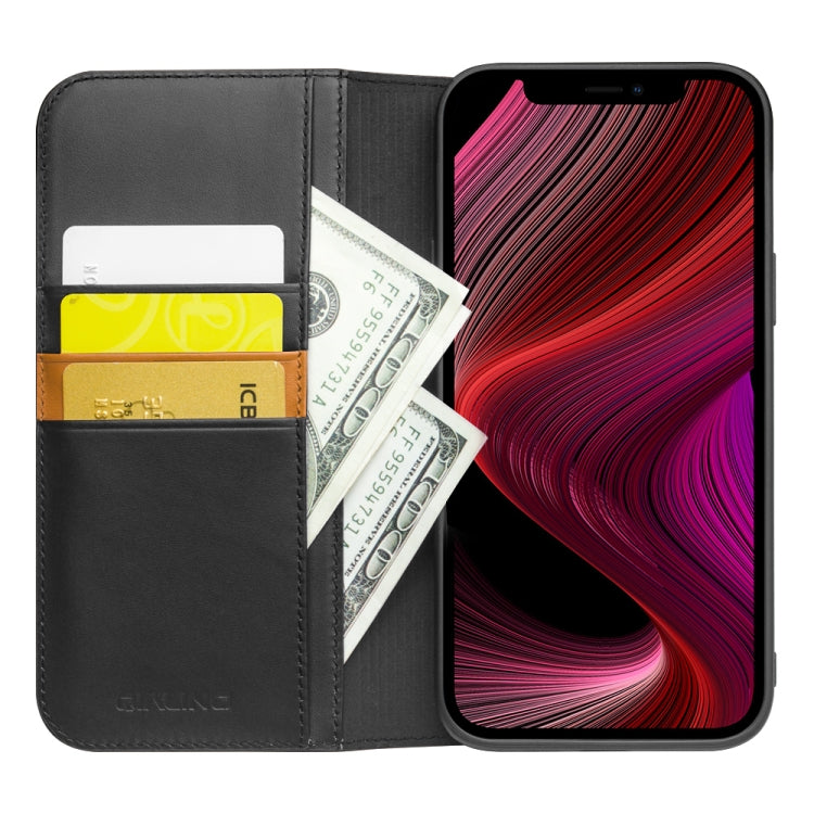 For iPhone 13 mini QIALINO Business Horizontal Flip Leather Case with Holder & Card Slots & Wallet (Black) - iPhone 13 mini Cases by QIALINO | Online Shopping UK | buy2fix
