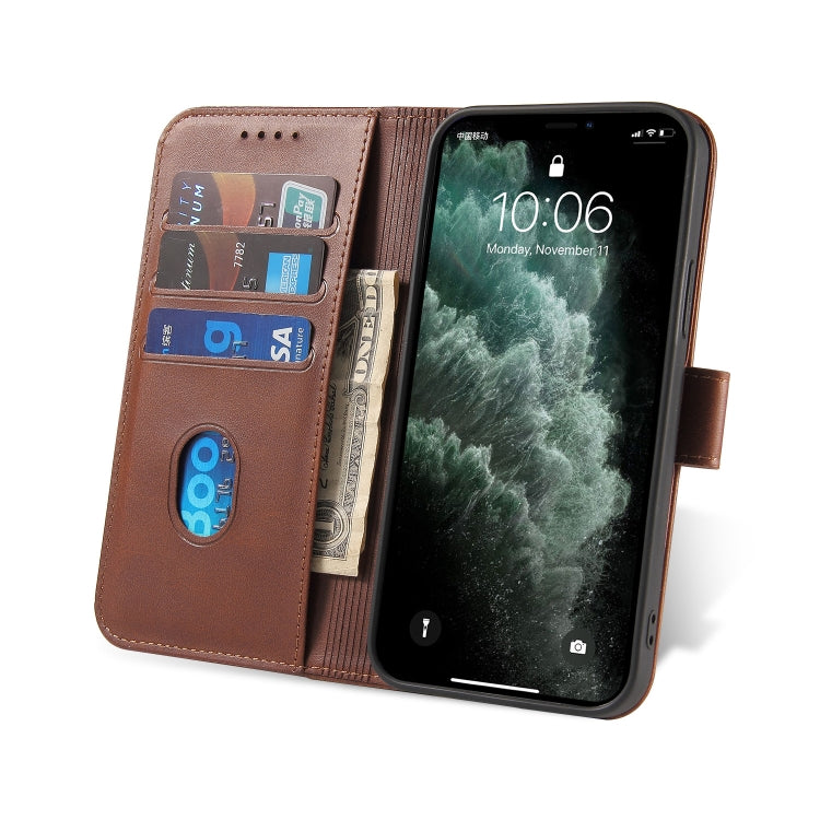 For iPhone 13 Pro Max Calf Texture Buckle Horizontal Flip Leather Case with Holder & Card Slots & Wallet (Brown) - iPhone 13 Pro Max Cases by buy2fix | Online Shopping UK | buy2fix