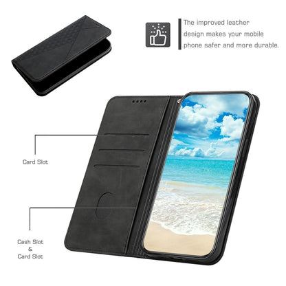 For iPhone 11 Pro Max Diamond Pattern Splicing Skin Feel Magnetic Horizontal Flip Leather Case with Card Slots & Holder & Wallet (Black) - iPhone 11 Pro Max Cases by buy2fix | Online Shopping UK | buy2fix