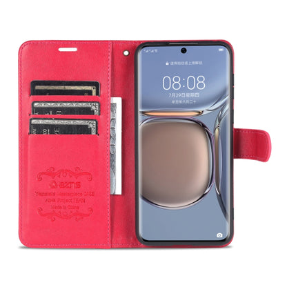 For Huawei P50 Pro AZNS Sheepskin Texture Horizontal Flip Leather Case with Holder & Card Slots & Wallet(Red) - Huawei Cases by AZNS | Online Shopping UK | buy2fix