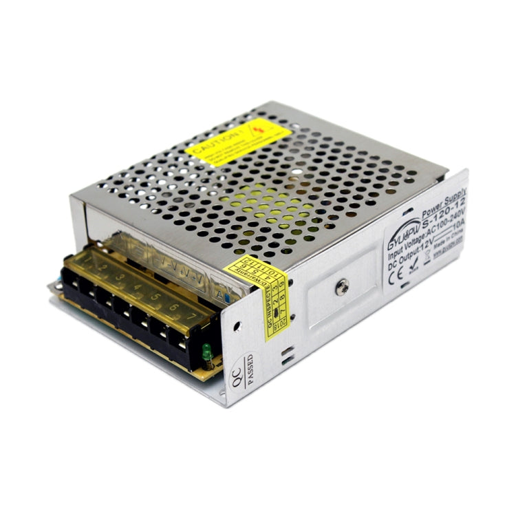 S-120-12 DC12V 10A 120W LED Regulated Switching Power Supply, Size: 129 x 99 x 40mm - Power Supplies by buy2fix | Online Shopping UK | buy2fix