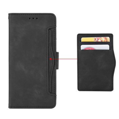 For Nokia C30 Skin Feel Calf Pattern Horizontal Flip Leather Case with Holder & Card Slots & Photo Frame(Black) - Nokia Cases by buy2fix | Online Shopping UK | buy2fix