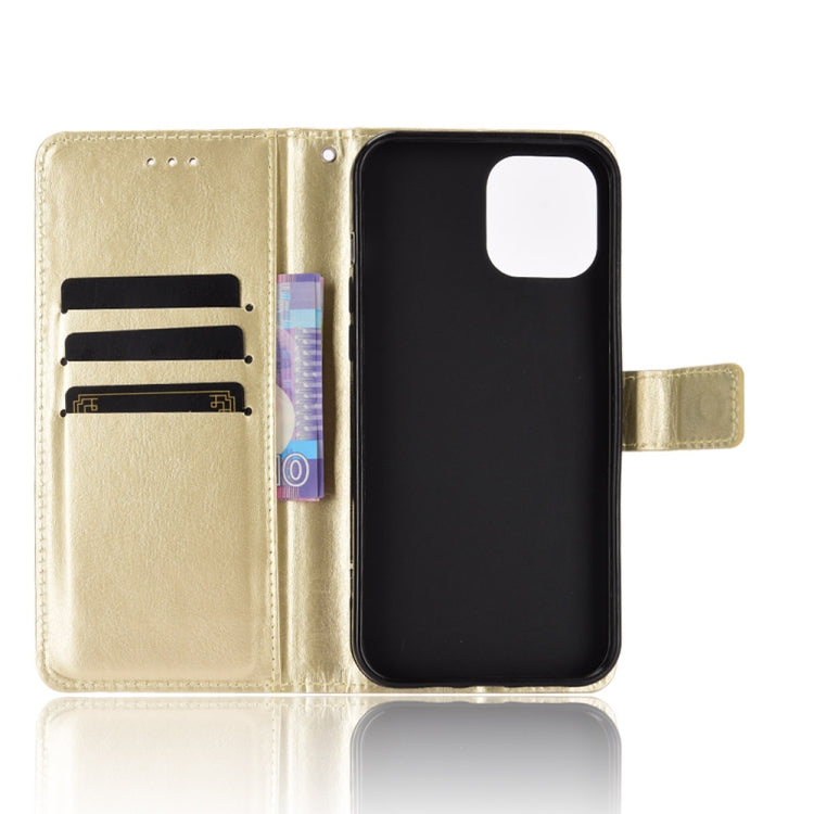 For iPhone 13 Pro Max Crazy Horse Texture Horizontal Flip Leather Case with Holder & Card Slots & Lanyard (Gold) - iPhone 13 Pro Max Cases by buy2fix | Online Shopping UK | buy2fix