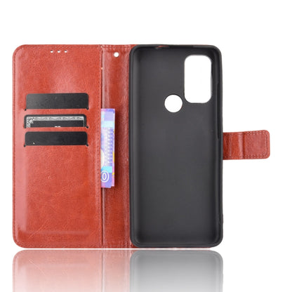 For Motorola Moto G60S Crazy Horse Texture Horizontal Flip Leather Case with Holder & Card Slots & Lanyard(Brown) - Motorola Cases by buy2fix | Online Shopping UK | buy2fix