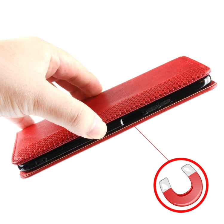 For Xiaomi Mi Mix 4 Magnetic Buckle Retro Pattern Horizontal Flip Leather Case with Holder & Card Slot & Wallet(Red) - Xiaomi Cases by buy2fix | Online Shopping UK | buy2fix