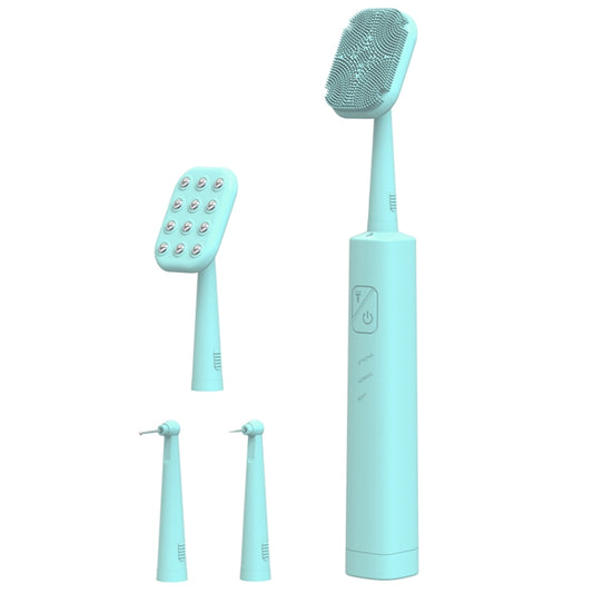 LSHOW YJK108 Multi-function Facial Cleansingand Teeth Cleaning Instrument with LED Auxiliary Light(Blue) - Oral Irrigators by LSHOW | Online Shopping UK | buy2fix