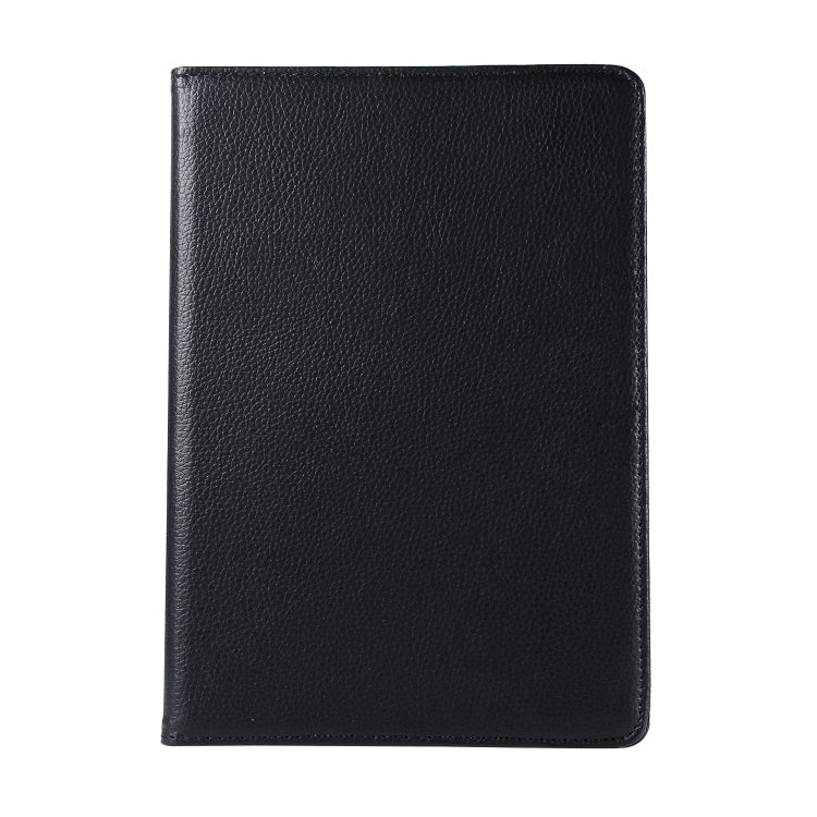 For Huawei MediaPad T3 10 Litchi Texture Horizontal Flip 360 Degrees Rotation Leather Case with Holder(Black) - Huawei by buy2fix | Online Shopping UK | buy2fix