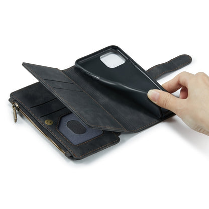 For iPhone 11 Pro CaseMe-C30 PU + TPU Multifunctional Horizontal Flip Leather Case with Holder & Card Slot & Wallet & Zipper Pocket (Black) - iPhone 11 Pro Cases by CaseMe | Online Shopping UK | buy2fix