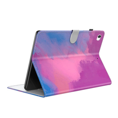 Watercolor Pattern Skin Feel Magnetic Horizontal Flip PU Leather Case with Holder & Card Slots & Photo Frame & Sleep / Wake-up Function For iPad mini 5 / 4 / 3 / 2 / 1(Purple Red) - iPad mini (2019) / mini 5 Cases by buy2fix | Online Shopping UK | buy2fix