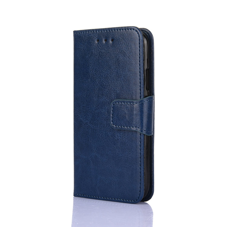 For iPhone XR Crystal Texture Horizontal Flip Leather Case with Holder & Card Slots & Wallet(Royal Blue) - More iPhone Cases by buy2fix | Online Shopping UK | buy2fix