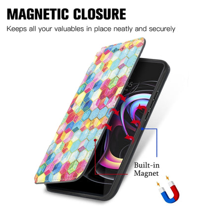 For Motorola Edge 20 Pro Colorful Magnetic Horizontal Flip PU Leather Case with Holder & Card Slot & Wallet(Magic Space) - Motorola Cases by buy2fix | Online Shopping UK | buy2fix