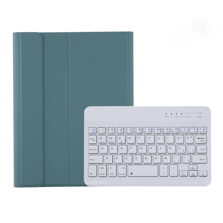 A06B Ultra-thin Detachable Bluetooth Keyboard Leather Tablet Case with Pen Slot & Holder for iPad mini 6(Dark Green) - For iPad mini by buy2fix | Online Shopping UK | buy2fix