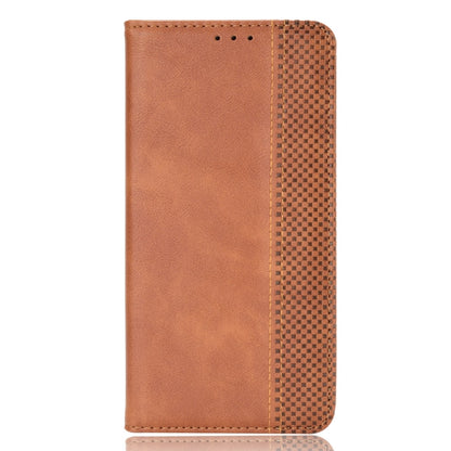For Doogee S88 Plus / S88 Pro Magnetic Buckle Retro Crazy Horse Texture Horizontal Flip Leather Case with Holder & Card Slots & Photo Frame(Brown) - More Brand by buy2fix | Online Shopping UK | buy2fix