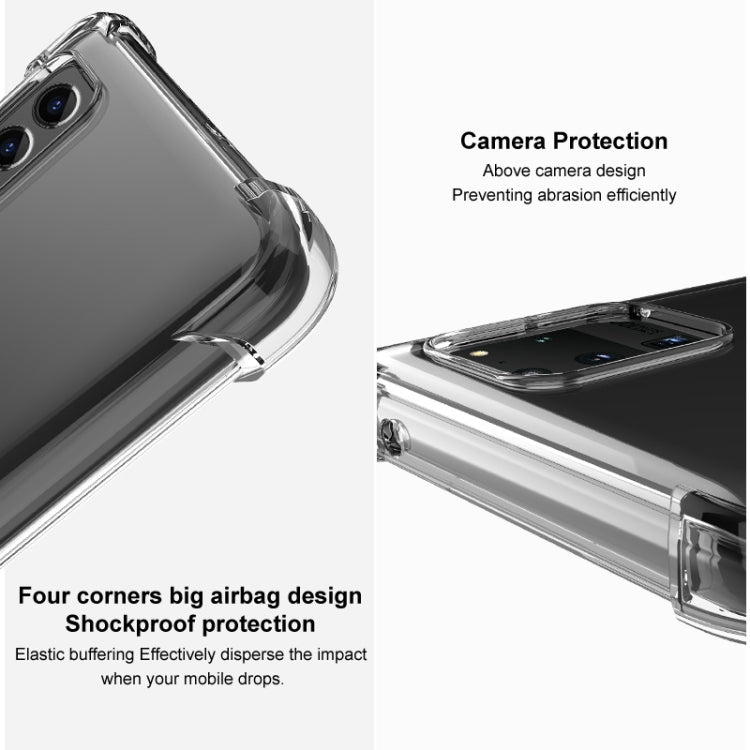 For iPhone 13 mini IMAK All-inclusive Shockproof Airbag TPU Phone Case with Screen Protector (Transparent Black) - iPhone 13 mini Cases by imak | Online Shopping UK | buy2fix