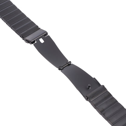 For Fitbit Charge 5 One-bead Steel Strap Watch Band(Black) - Watch Bands by buy2fix | Online Shopping UK | buy2fix