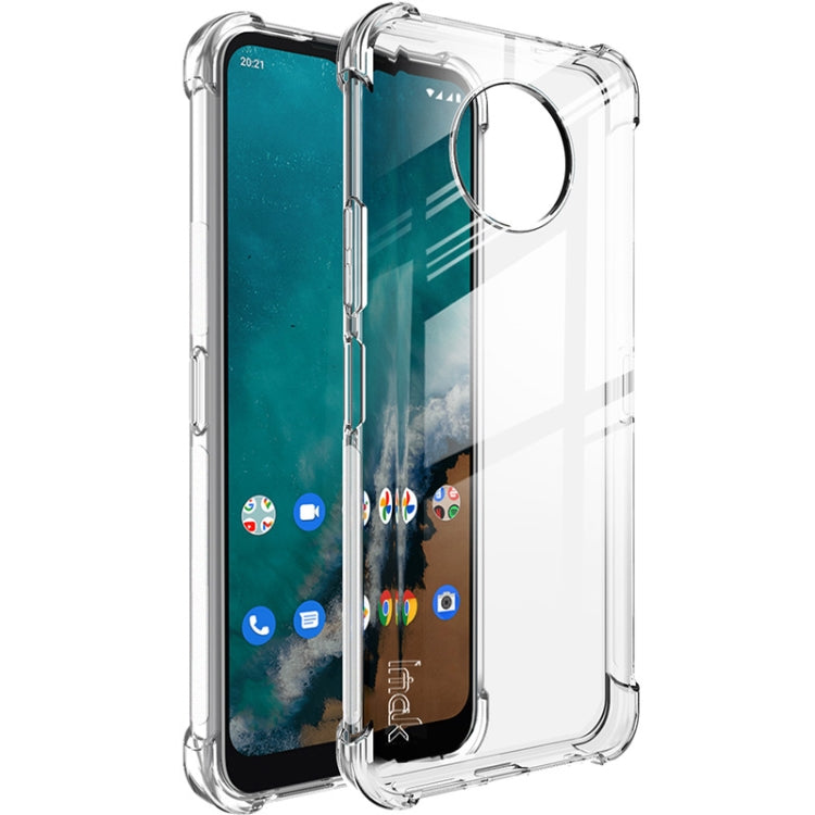 For Nokia G50 imak All-inclusive Shockproof Airbag TPU Phone Case with Screen Protector(Transparent) - Nokia Cases by imak | Online Shopping UK | buy2fix