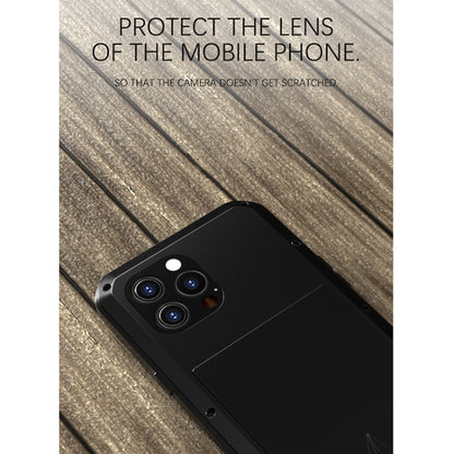 For iPhone 13 Pro Max LOVE MEI Metal Shockproof Life Waterproof Dustproof Protective Phone Case (Black) - iPhone 13 Pro Max Cases by LOVE MEI | Online Shopping UK | buy2fix